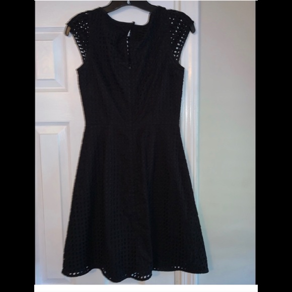 Beautiful, like new, J Crew Black Eyelet Dress, Size 00 - Picture 4 of 4